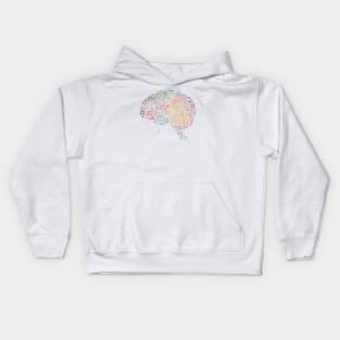 Circuit board brain Kids Hoodie